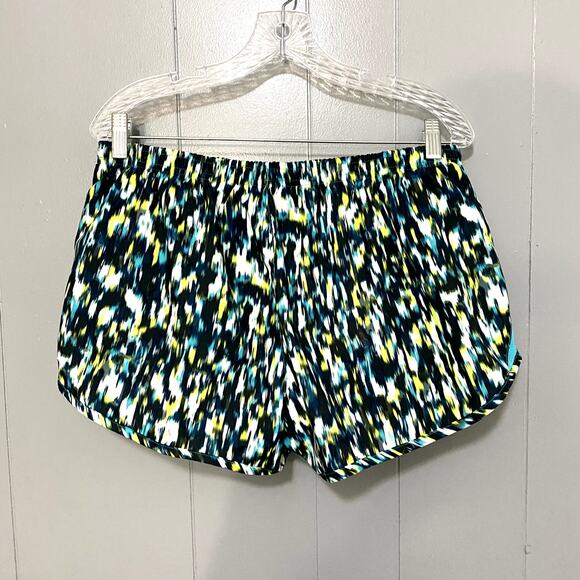 Nike Blue Green Dri-Fit Pull-on Lined 10K Running Athletic Workout Shorts XL - Picture 3 of 8